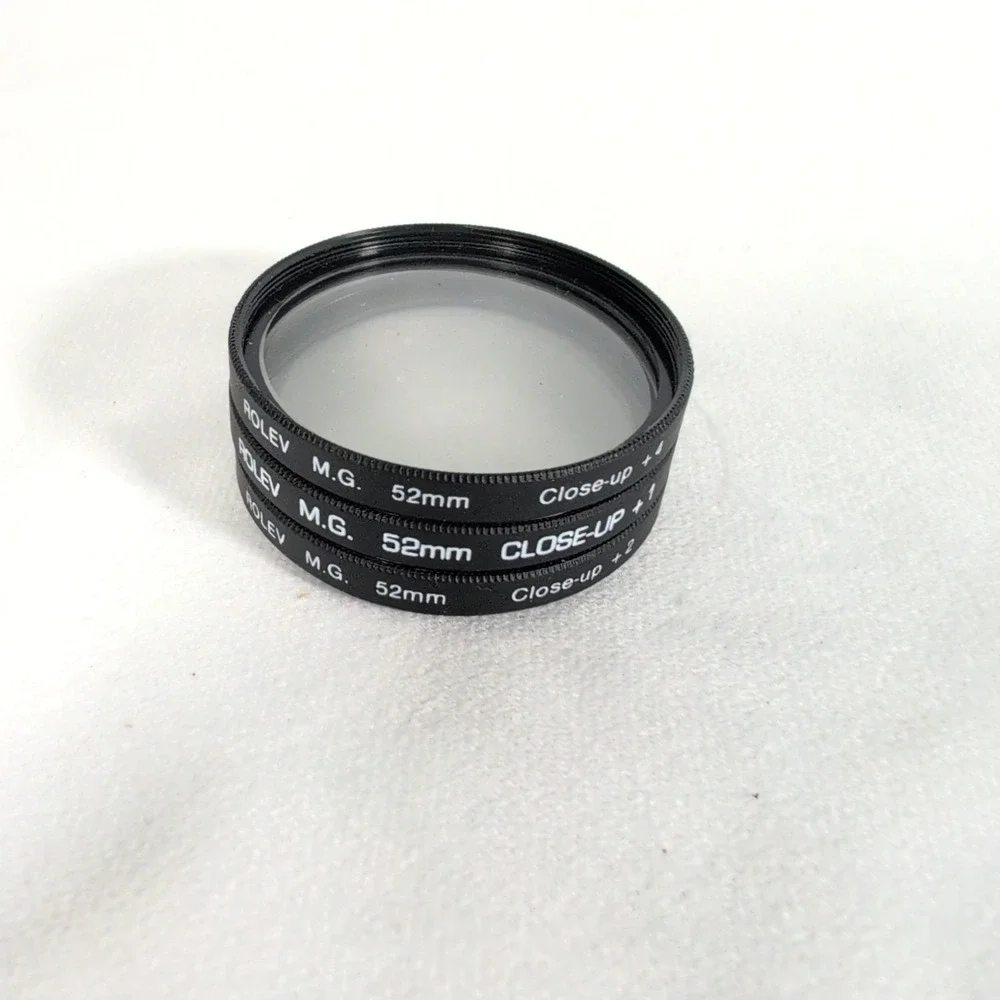 Rolev M.G. Magi-Glass 52mm Lens Filter Set w/Manual Close Up +1, +2,+4 #004
